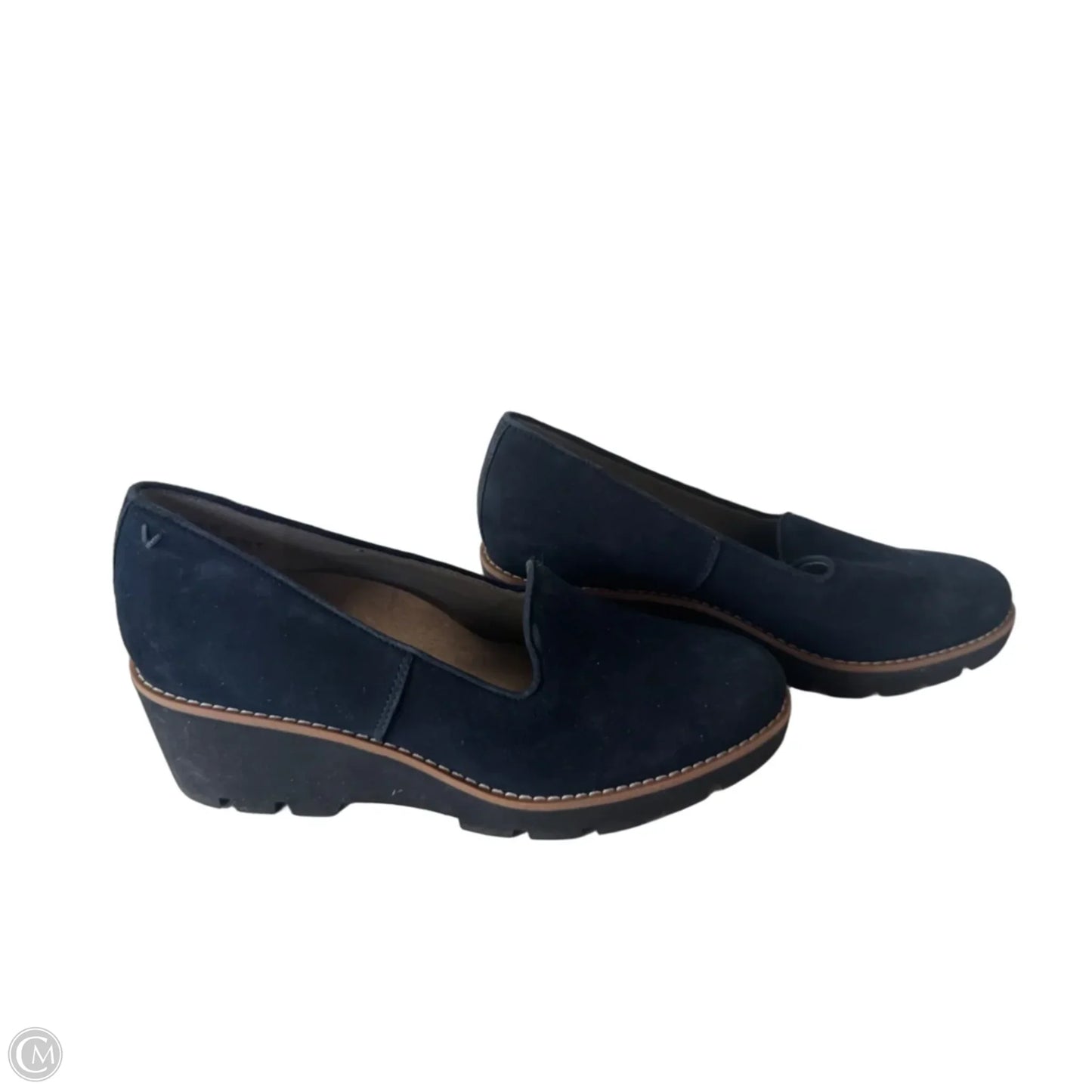 Shoes Heels Wedge By Vionic In Blue, Size: 8