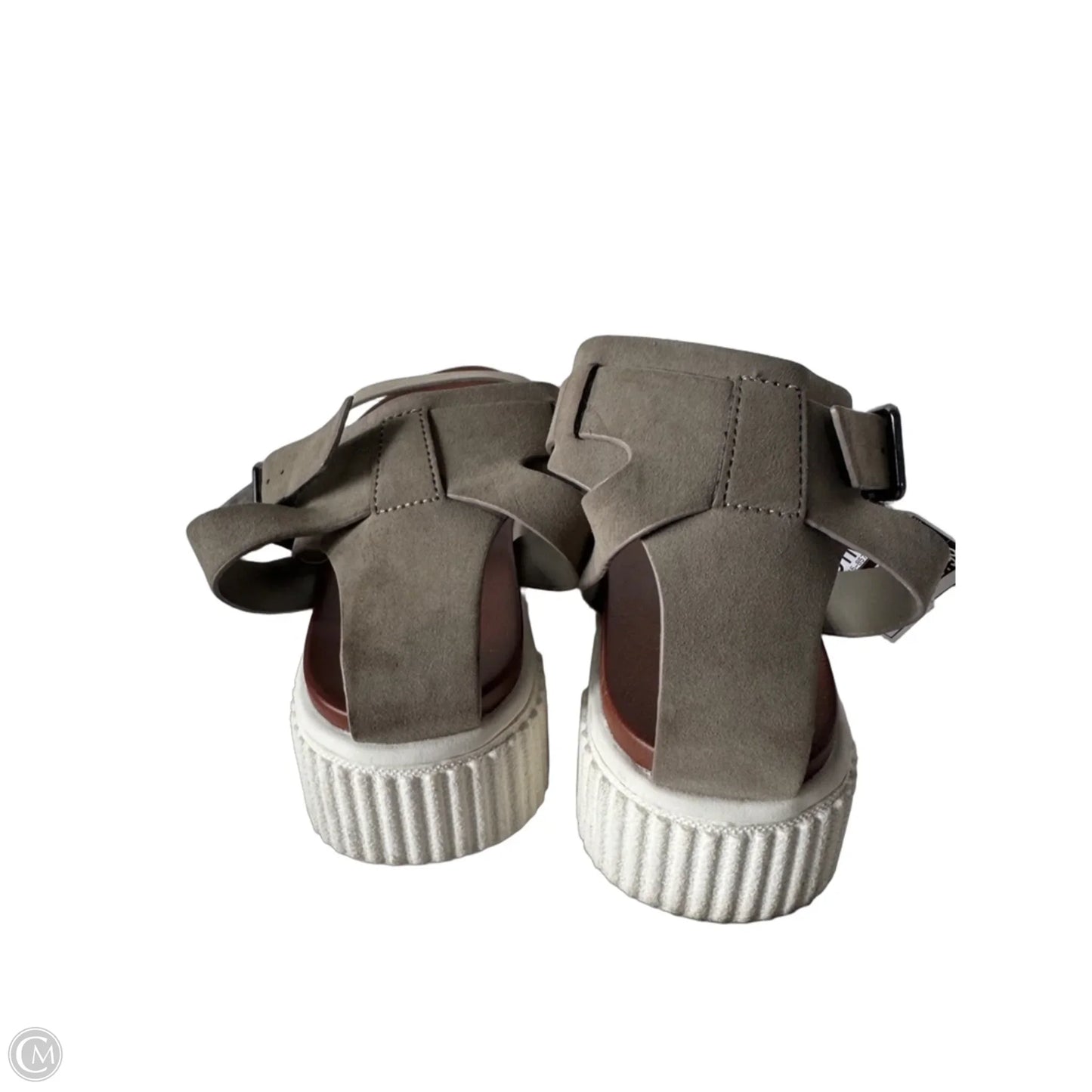 Sandals Flats By Mia In Brown & Grey, Size: 9
