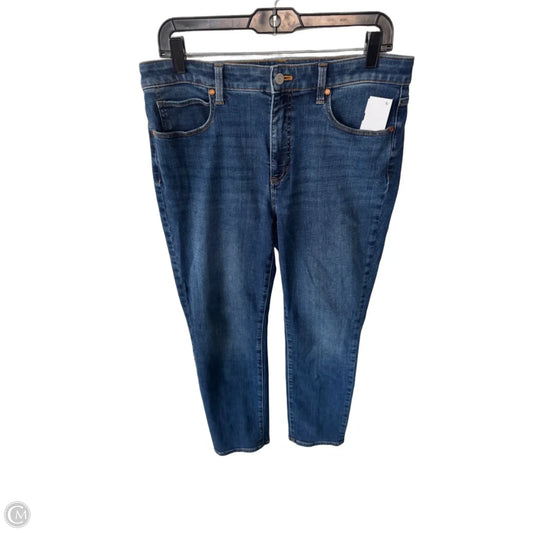 Jeans Straight By Talbots In Blue Denim, Size: 8p