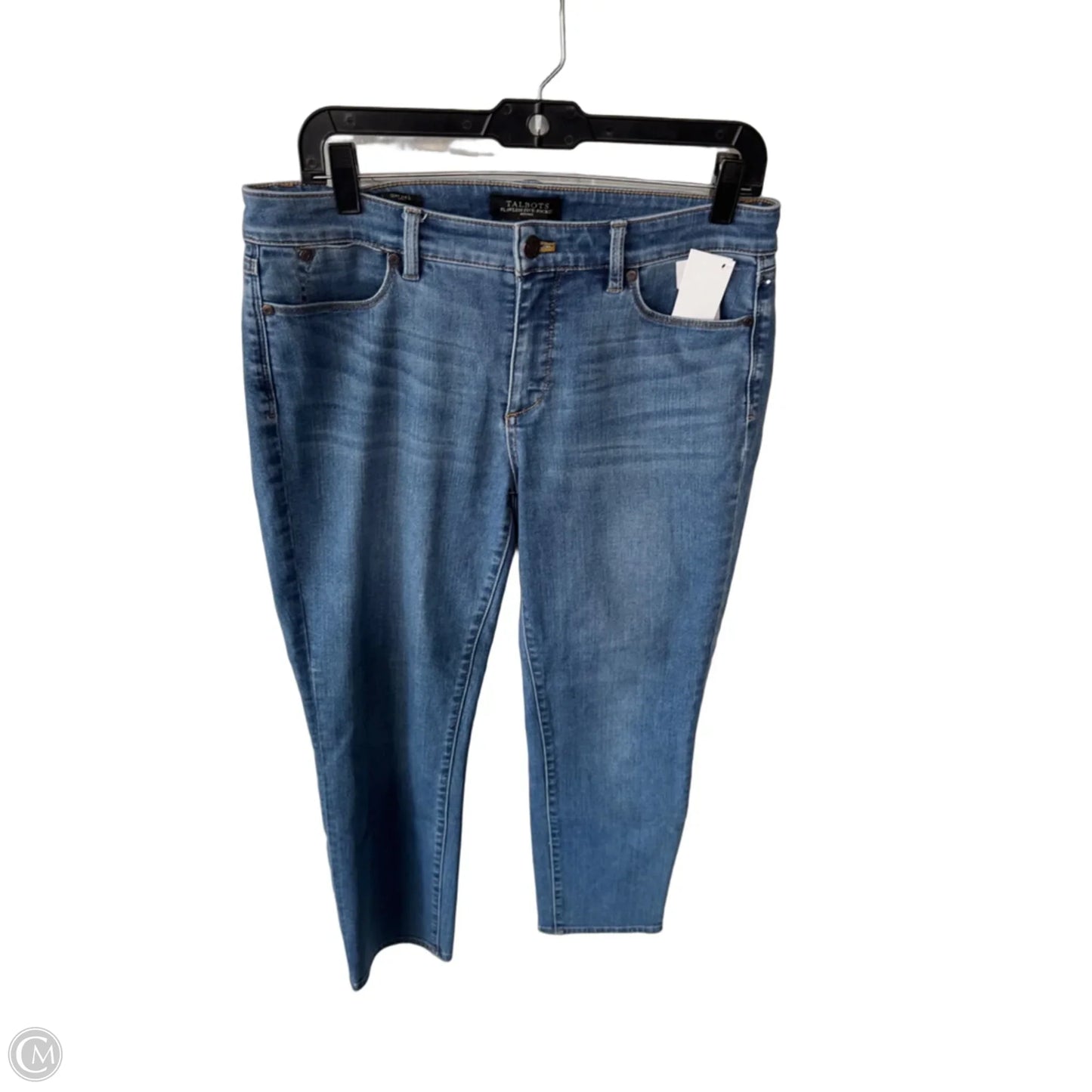 Jeans Straight By Talbots In Blue Denim, Size: 8p
