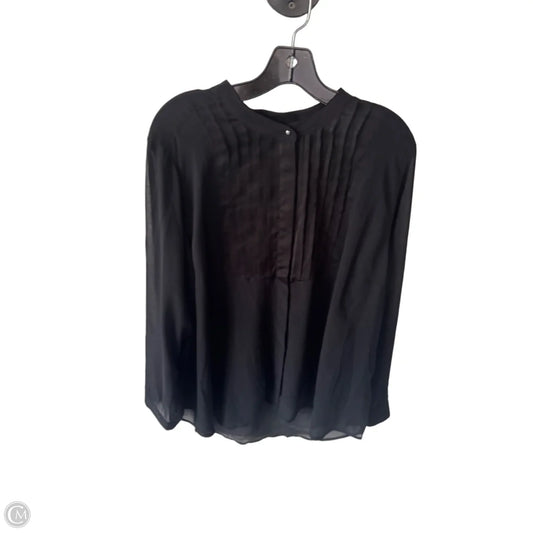 Top Long Sleeve By Lane Bryant In Black, Size: 1x