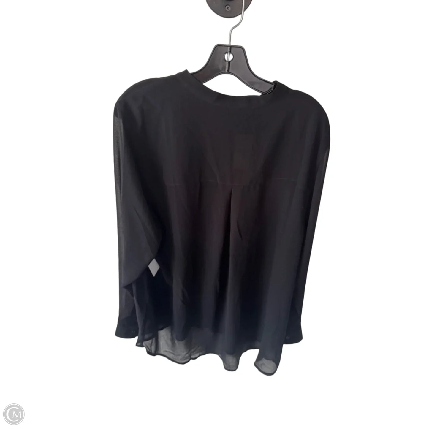 Top Long Sleeve By Lane Bryant In Black, Size: 1x