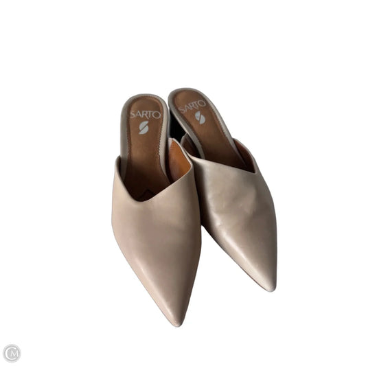 Shoes Heels Kitten By Franco Sarto In Tan, Size: 5
