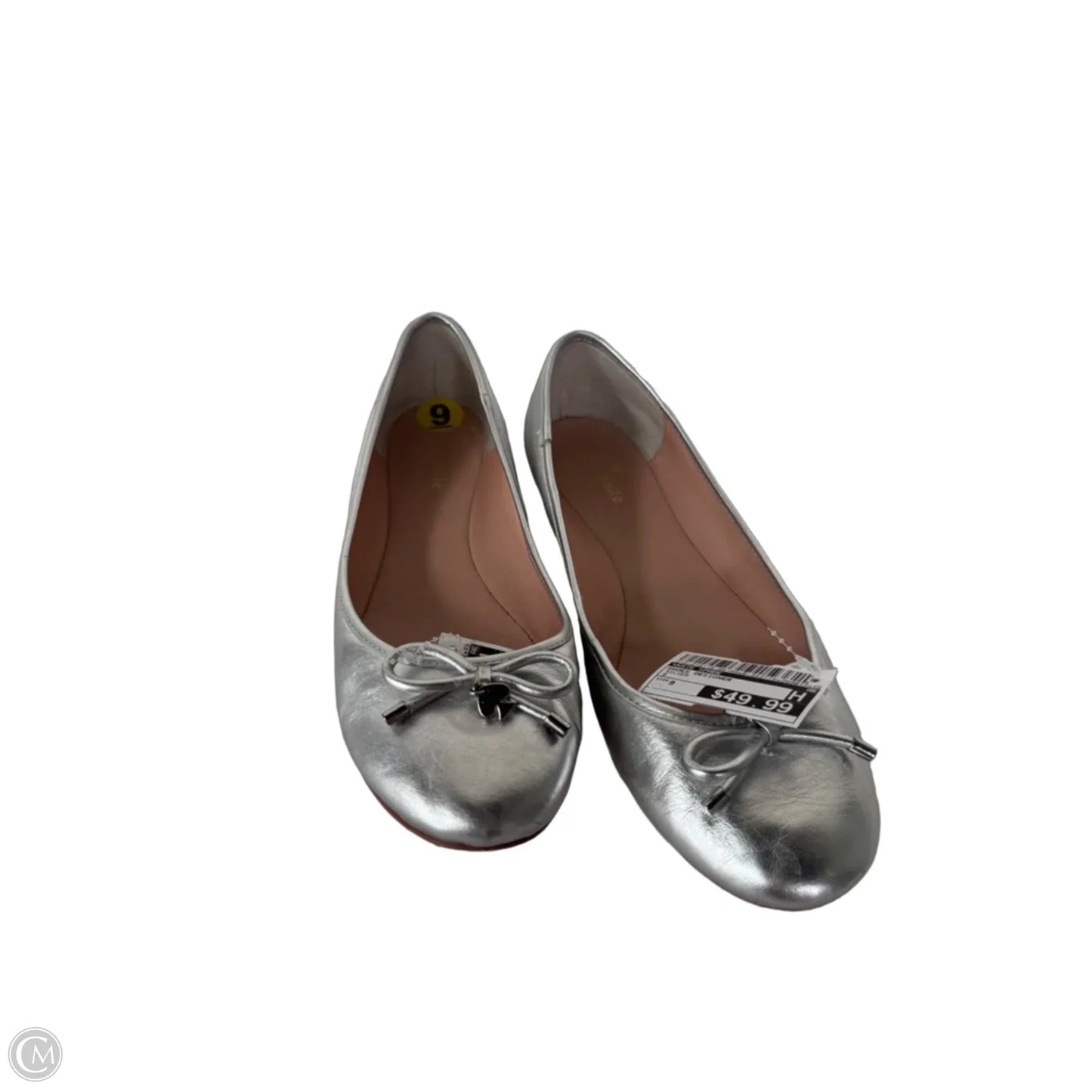 Shoes Designer By Kate Spade In Silver, Size: 9