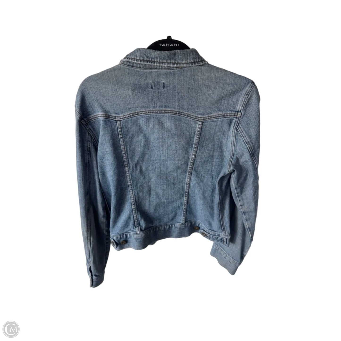 Jacket Denim By Bass In Blue Denim, Size: M