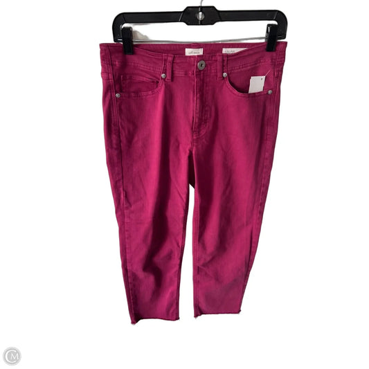Jeans Cropped By J. Jill In Pink Denim, Size: 4
