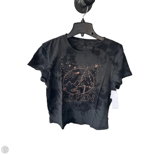 Top Short Sleeve By Junk Food In Grey, Size: L
