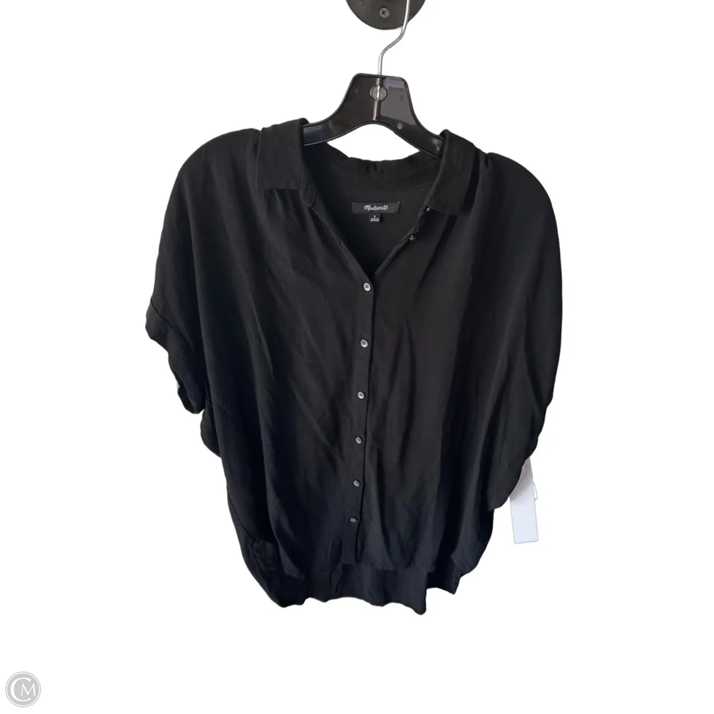 Top Short Sleeve By Madewell In Black, Size: S