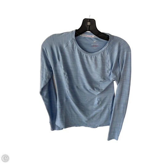 Athletic Top Long Sleeve Crewneck By Spyder In Blue, Size: S