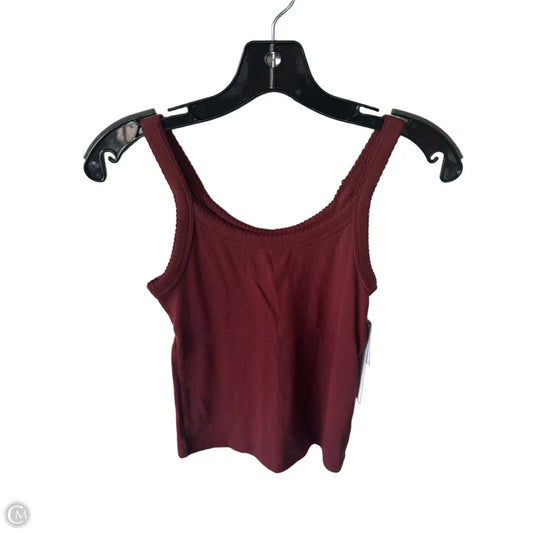 Top Sleeveless Basic By Old Navy In Red, Size: Xs