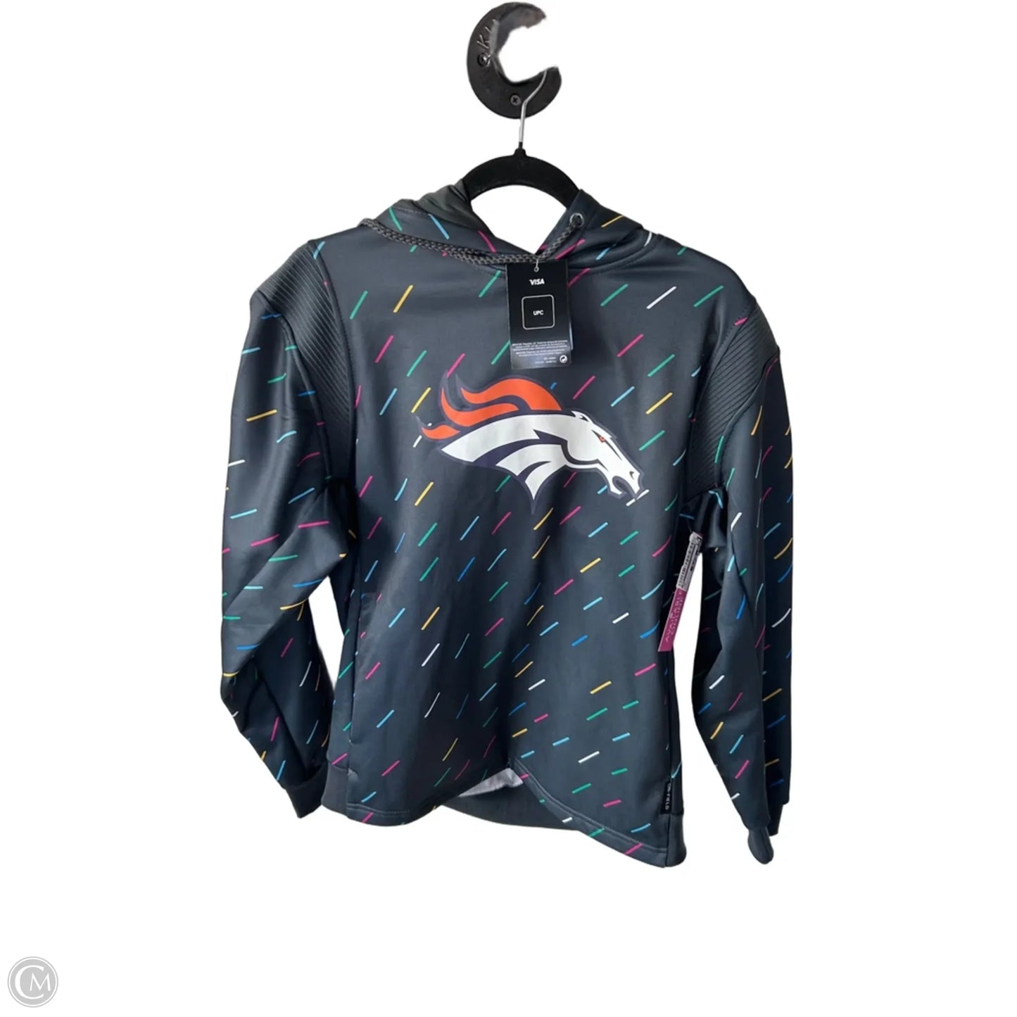 Sweatshirt Hoodie By Nfl In Grey, Size: M