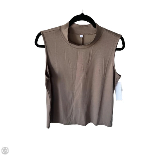Top Sleeveless Basic By Cme In Brown, Size: L