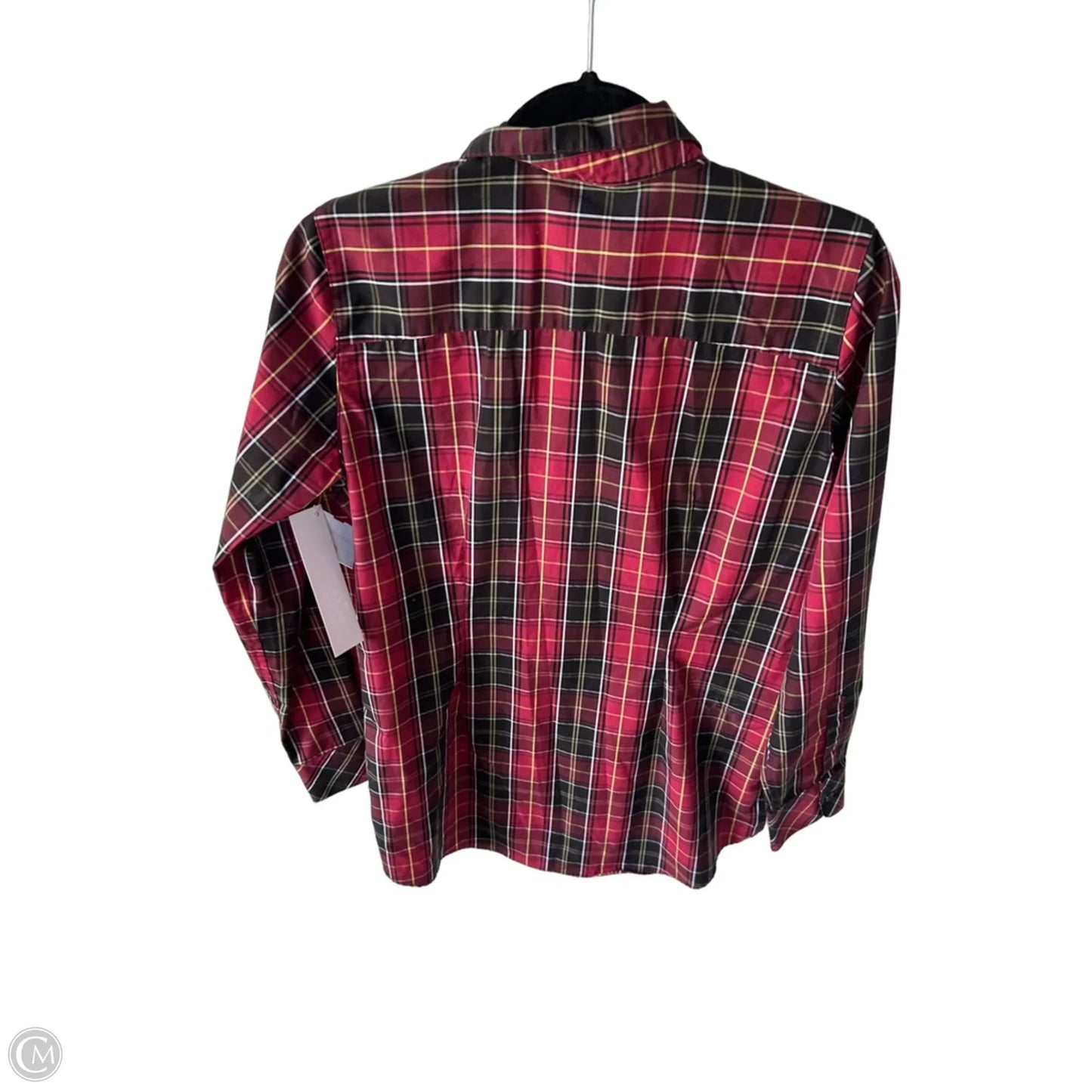 Top Long Sleeve By Orvis In Black & Red, Size: S