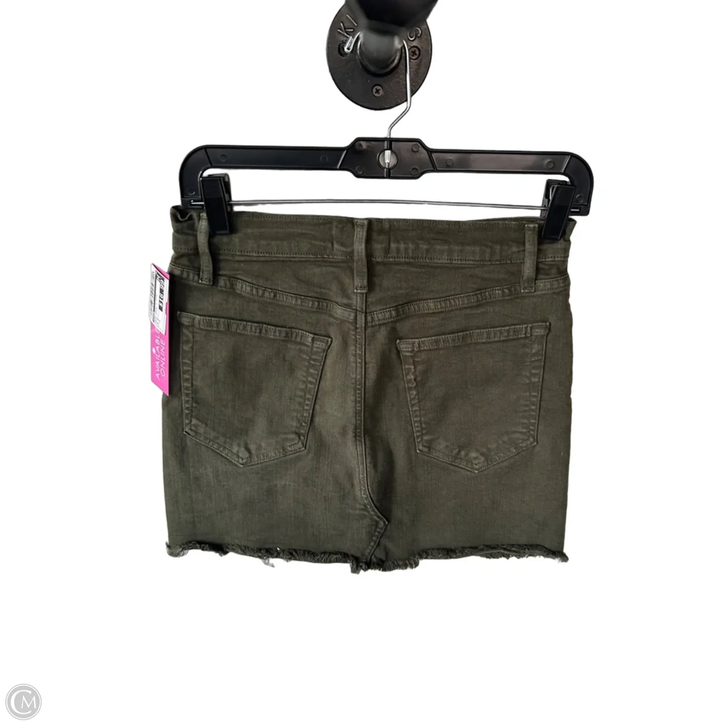 Skirt Mini & Short By Frame In Green Denim, Size: 2