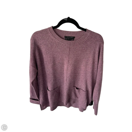 Sweater Cashmere By Tahari In Purple, Size: M