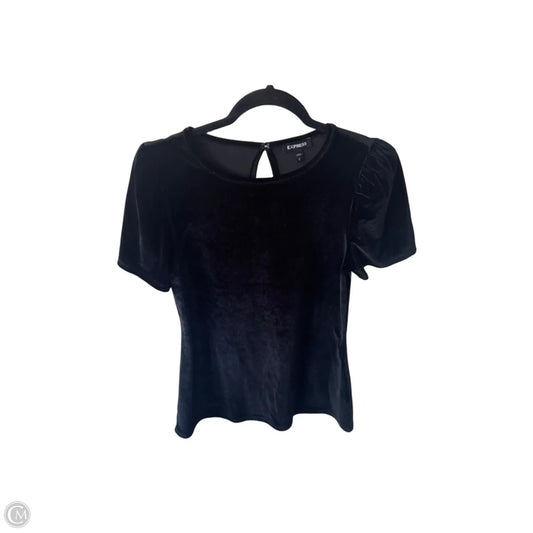 Top Short Sleeve By Express In Black, Size: M