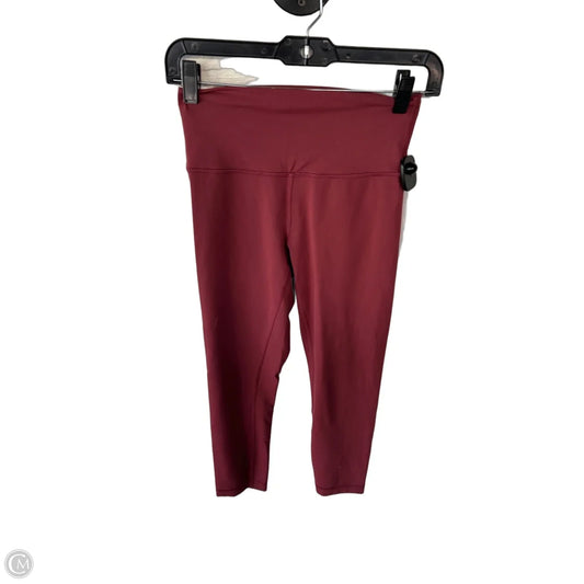 Athletic Leggings By Lululemon In Red, Size: 6