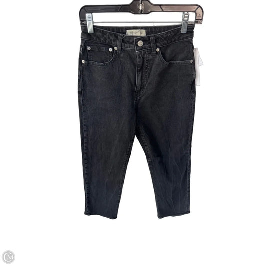Jeans Straight By Madewell In Black Denim, Size: 2