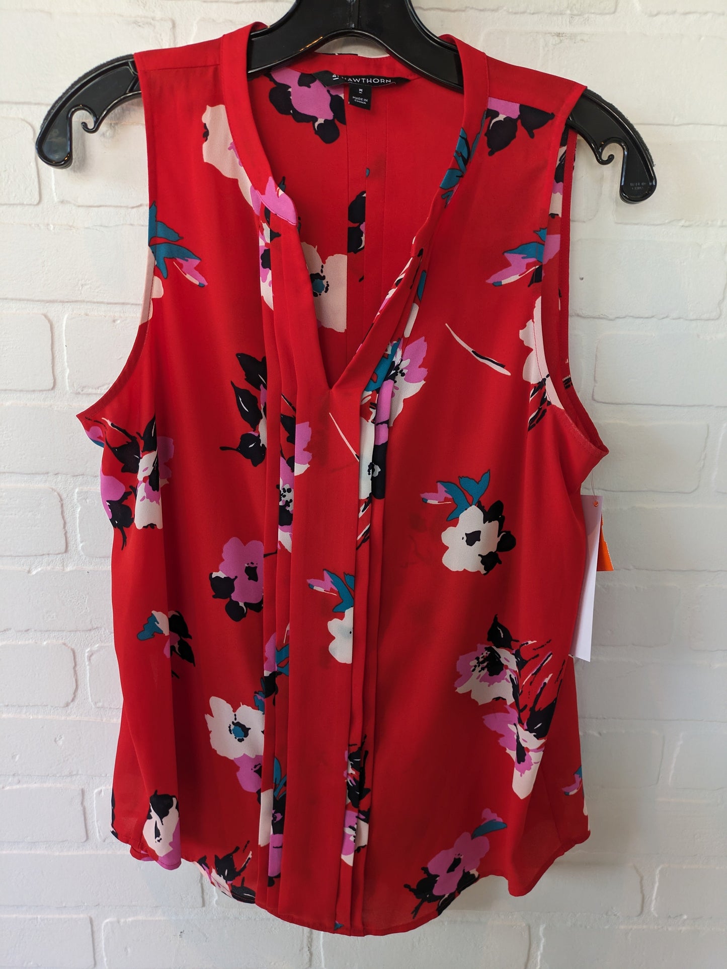 Red Top Sleeveless 41 Hawthorn, Size M