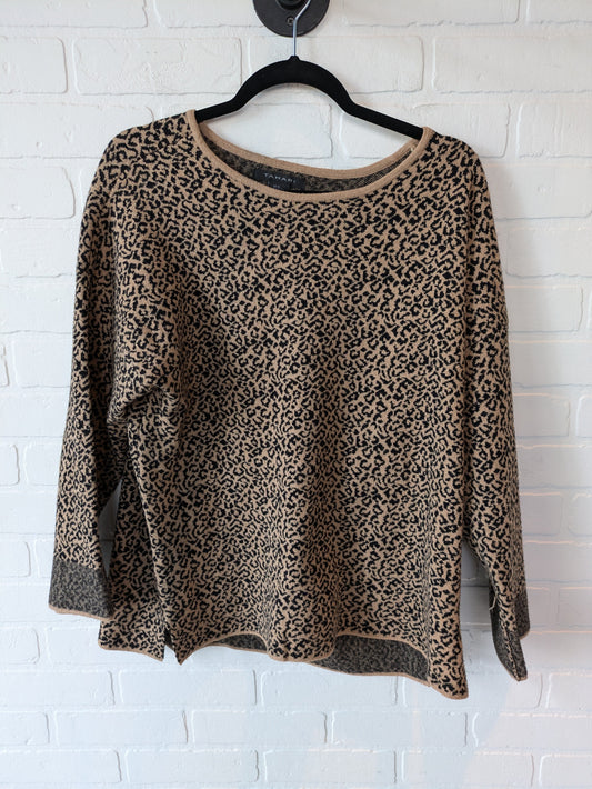 Sweater By Tahari In Animal Print, Size: Xl