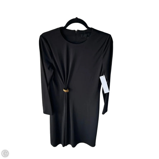 Dress Party Short By Donna Karan In Black & Gold, Size: M