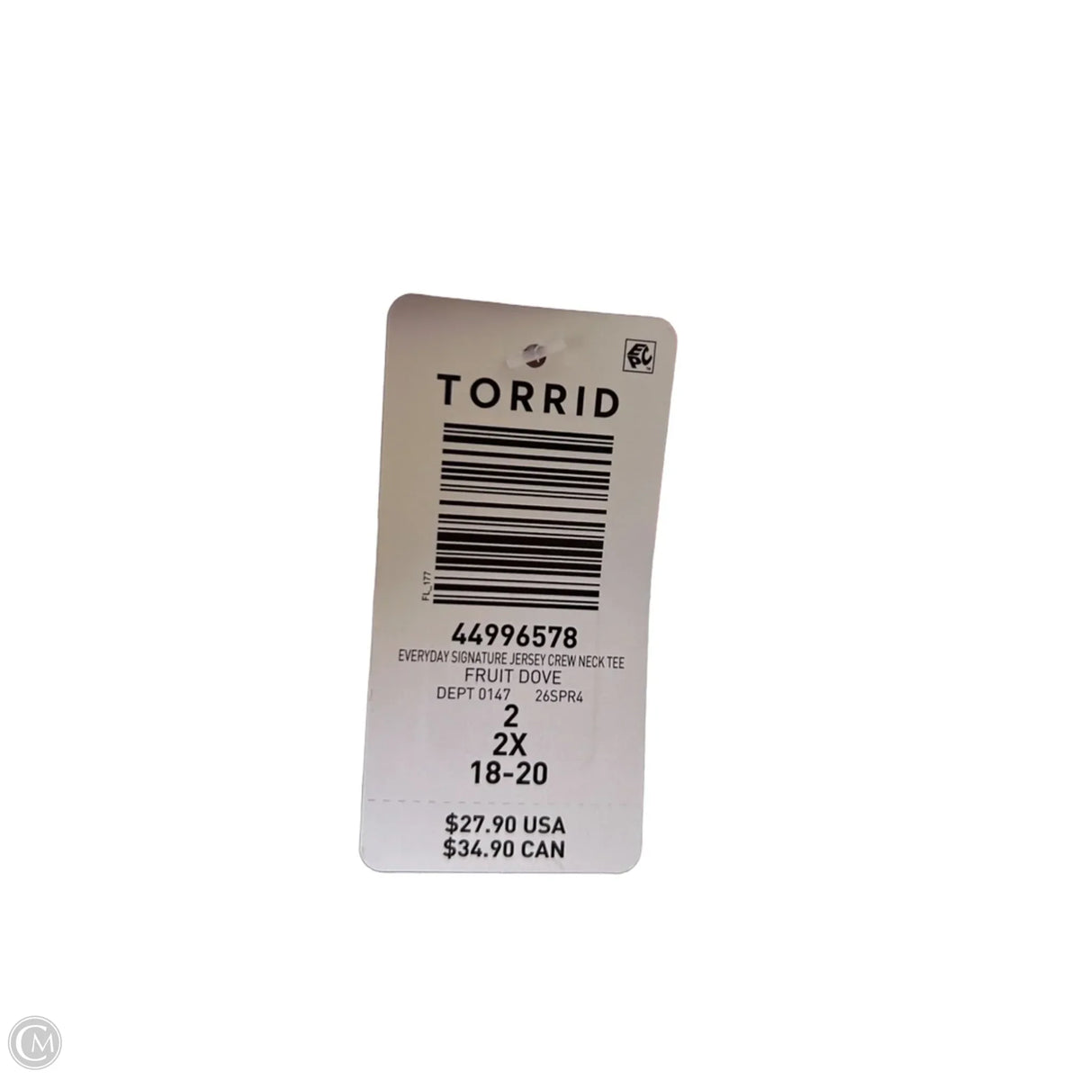 Top Short Sleeve Basic By Torrid In Pink, Size: 2x