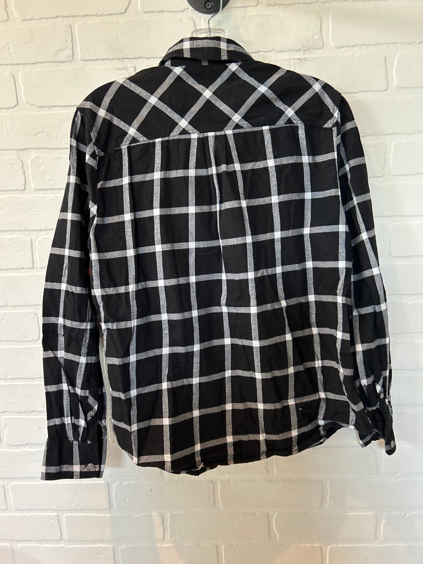 Black White Top Long Sleeve J Crew, Size L