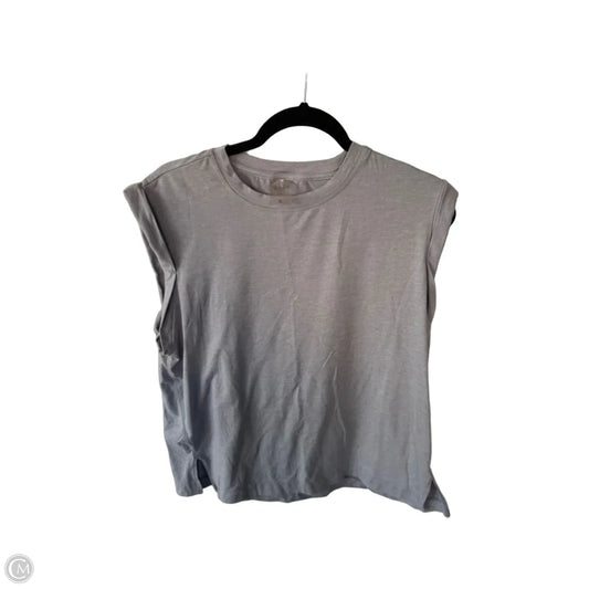 Athletic Top Short Sleeve By Calia In Grey, Size: Xl