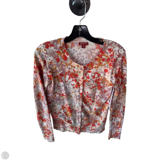 Sweater Cardigan By Merona In Purple & Red, Size: Xs