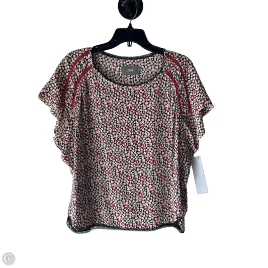 Top Short Sleeve By Zadig And Voltaire In Black & Tan, Size: M