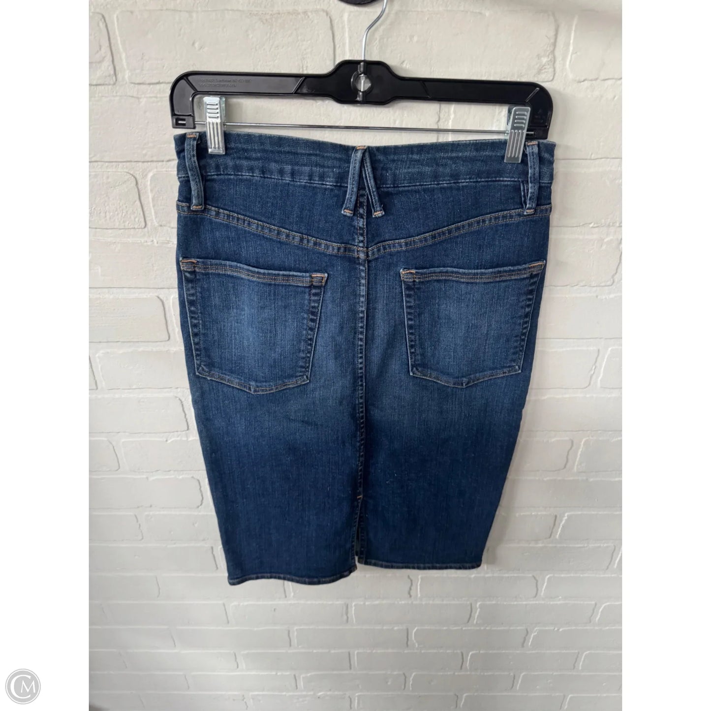 Skirt Mini & Short By Good American In Blue Denim, Size: 6