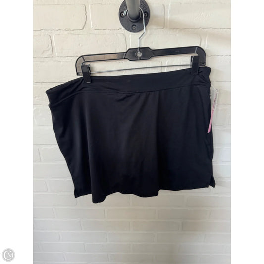 Athletic Skort By Tranquility In Black, Size: 16