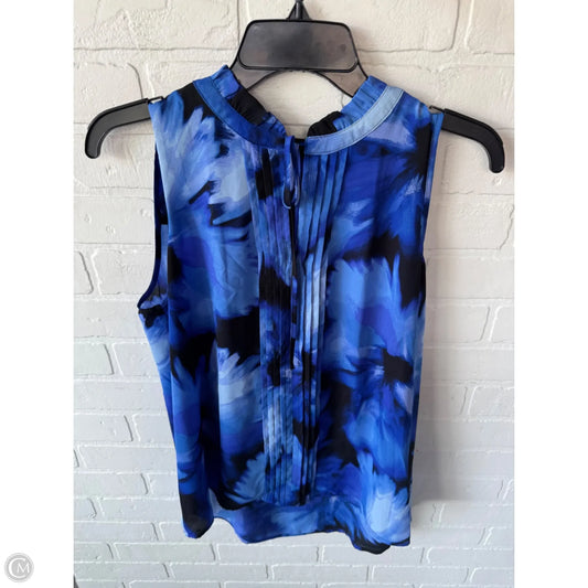 Top Short Sleeve By Simply Vera In Black & Blue, Size: L