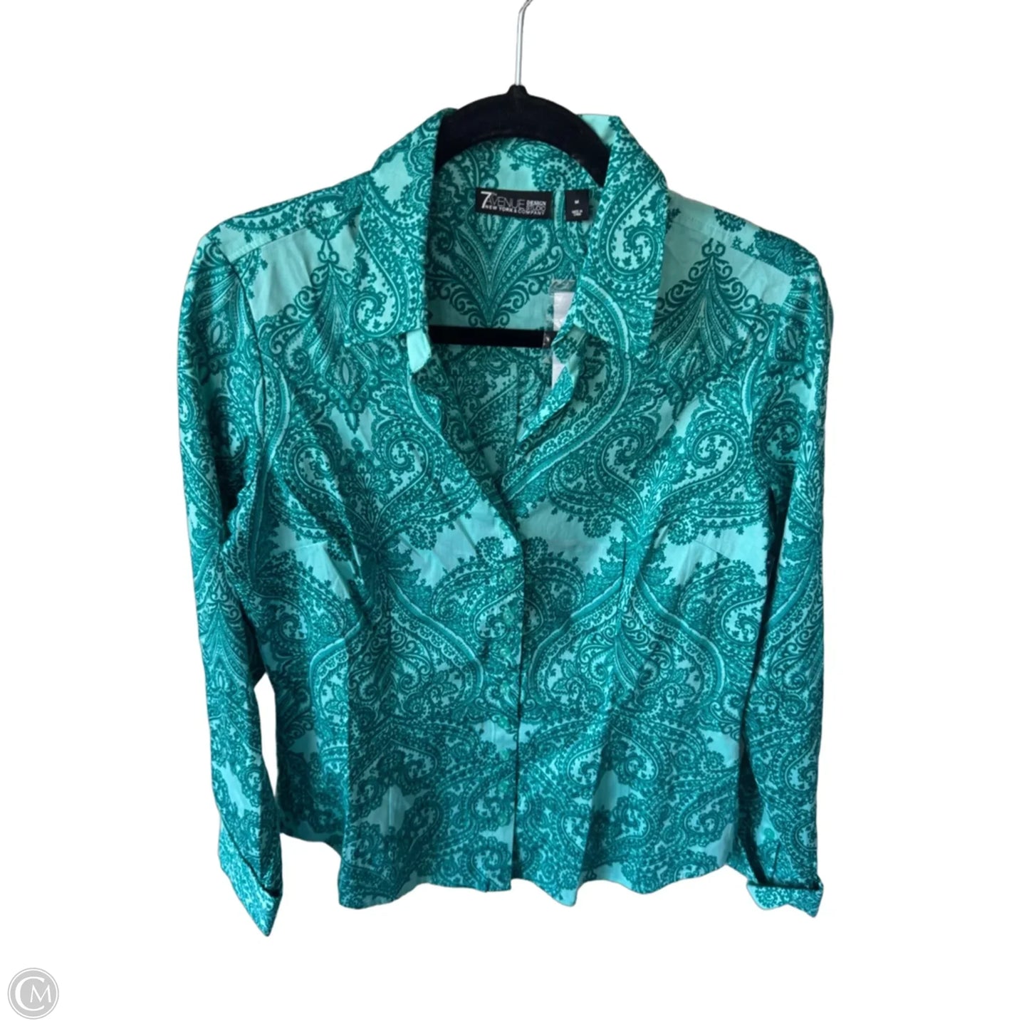 Top Long Sleeve By New York And Co In Blue, Size: M