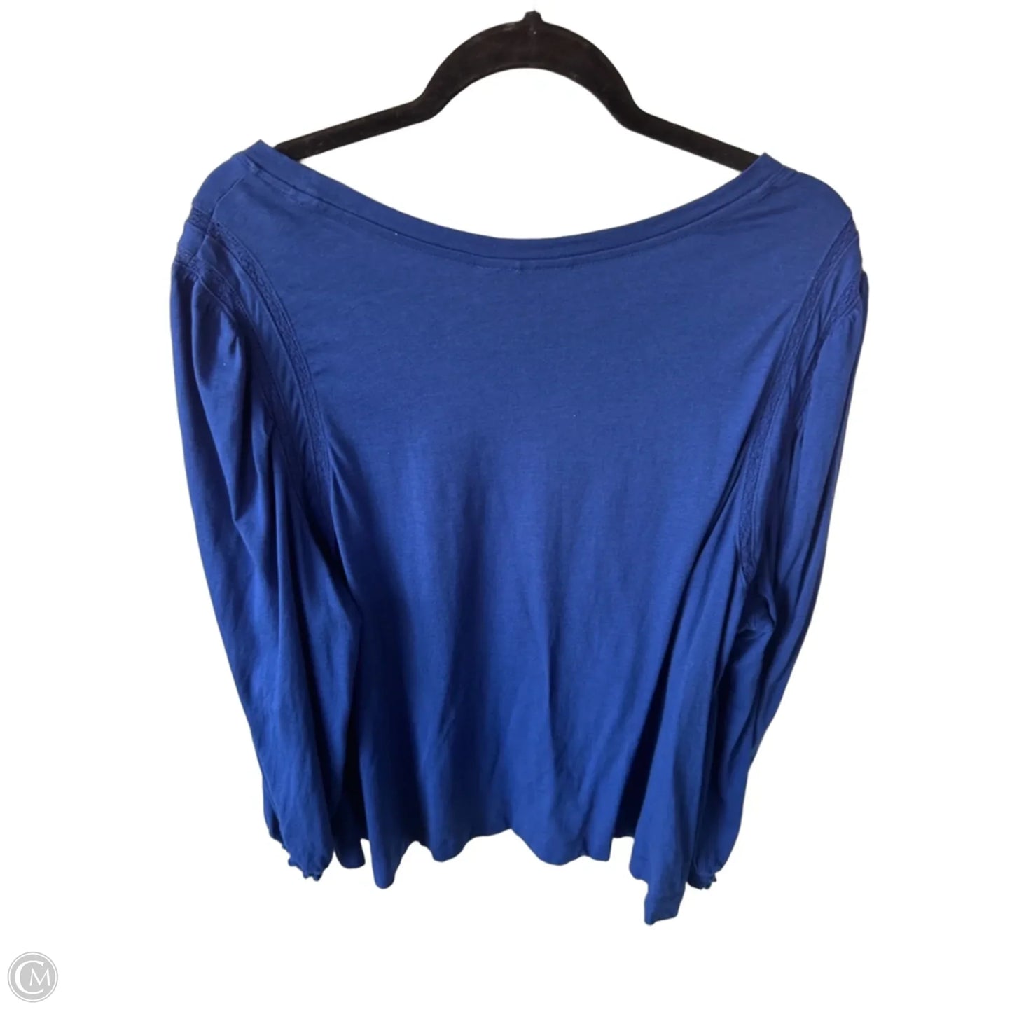 Top Long Sleeve By Lane Bryant In Blue, Size: 3x