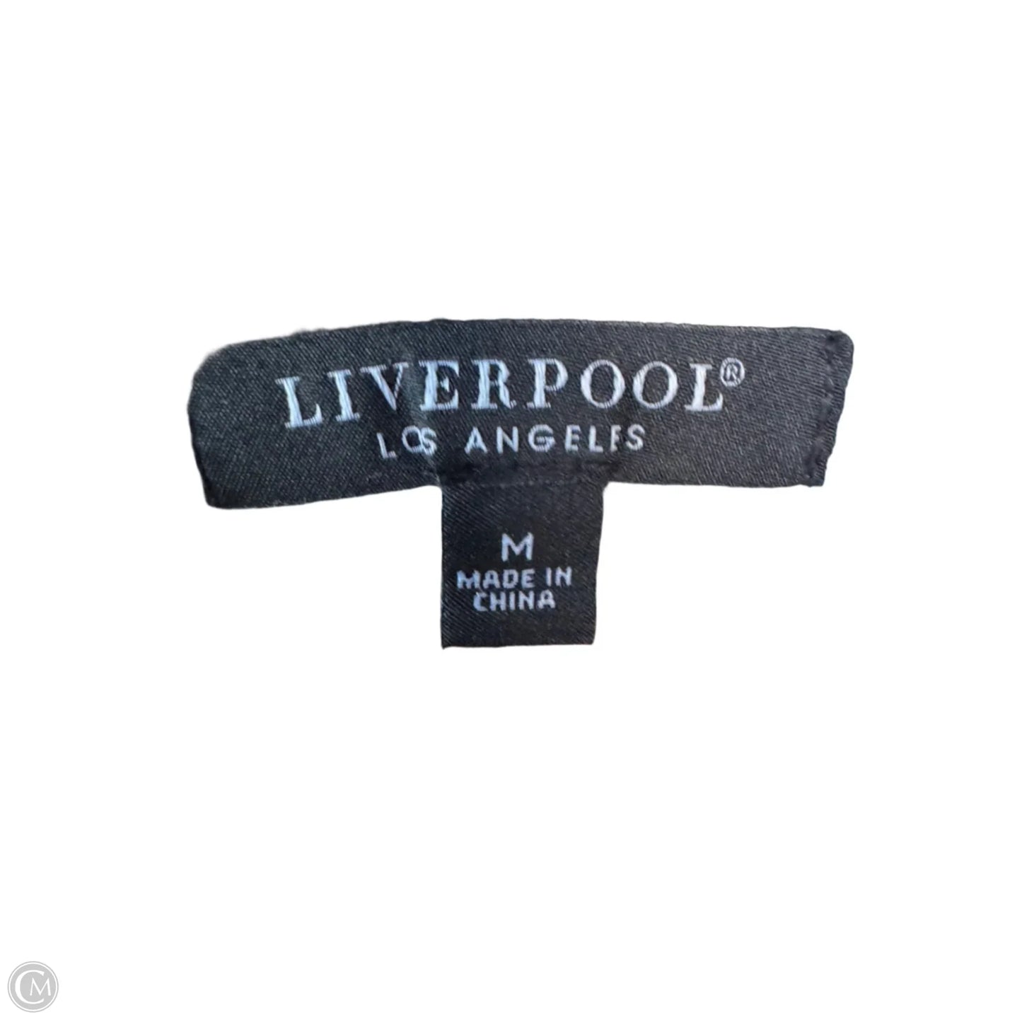Sweater By Liverpool In Black & Cream, Size: M