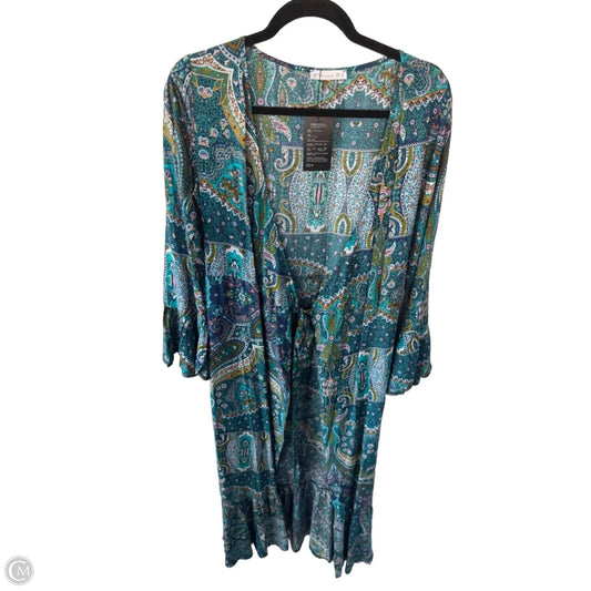 Kimono By Clothes Mentor In Blue, Size: S