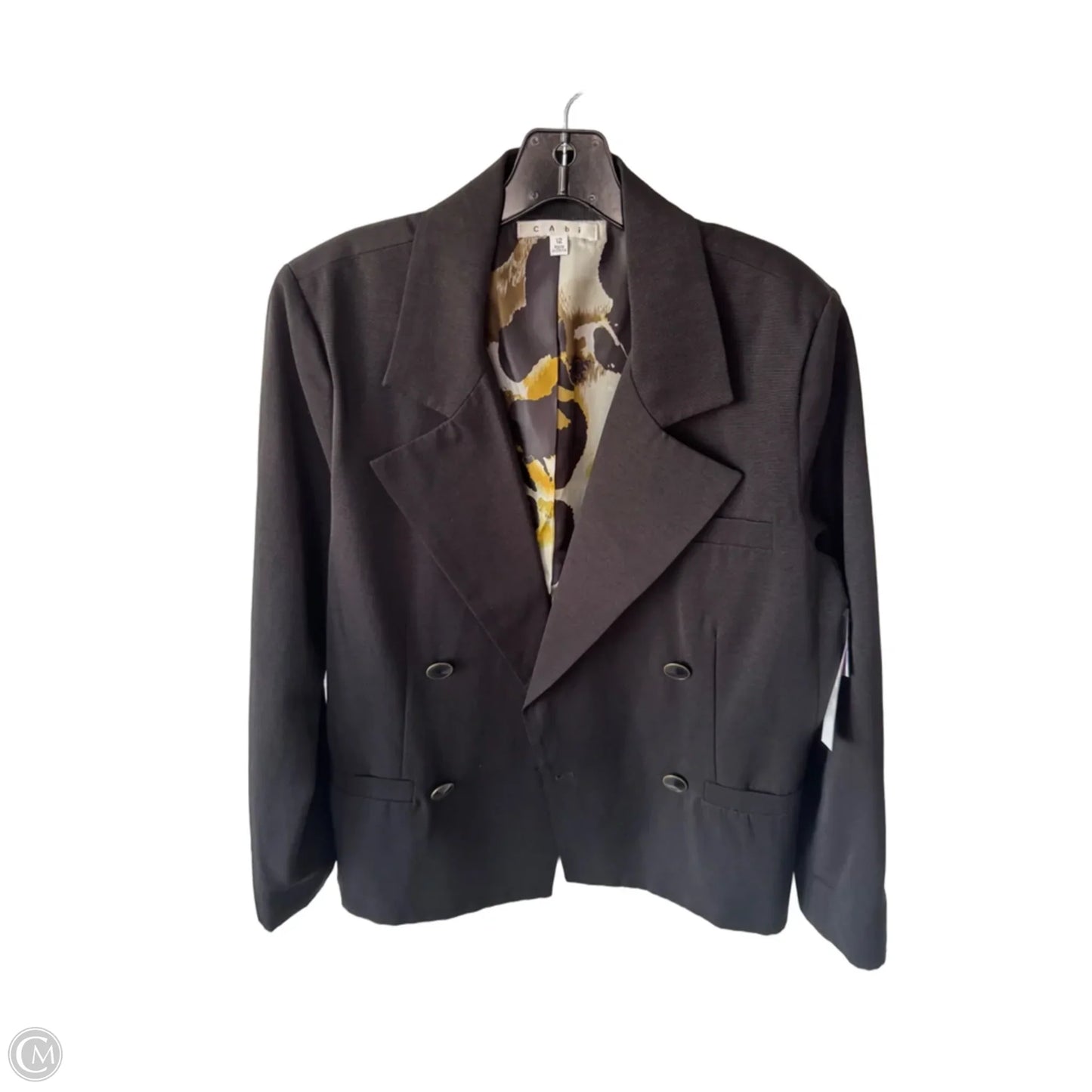 Blazer By Cabi In Black & Green, Size: L