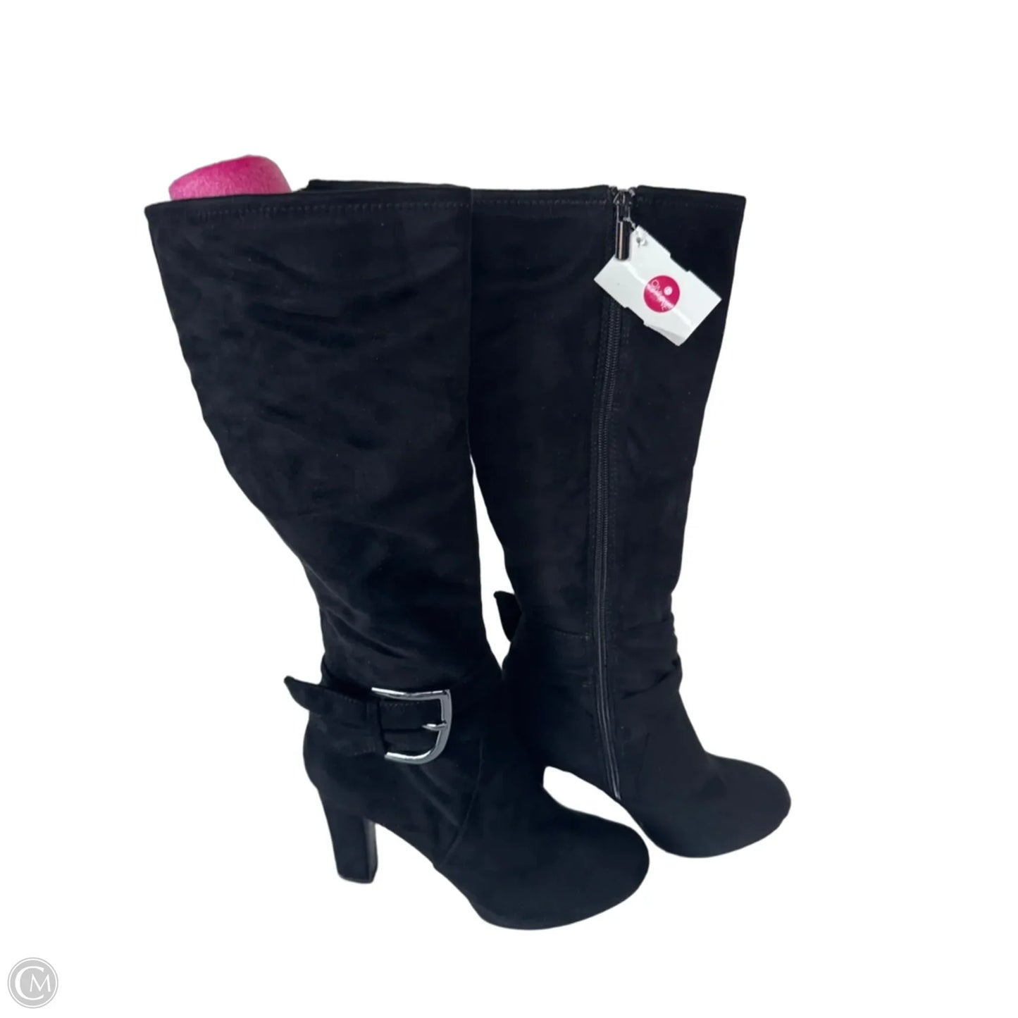 Boots Ankle Heels By Impo In Black, Size: 8.5