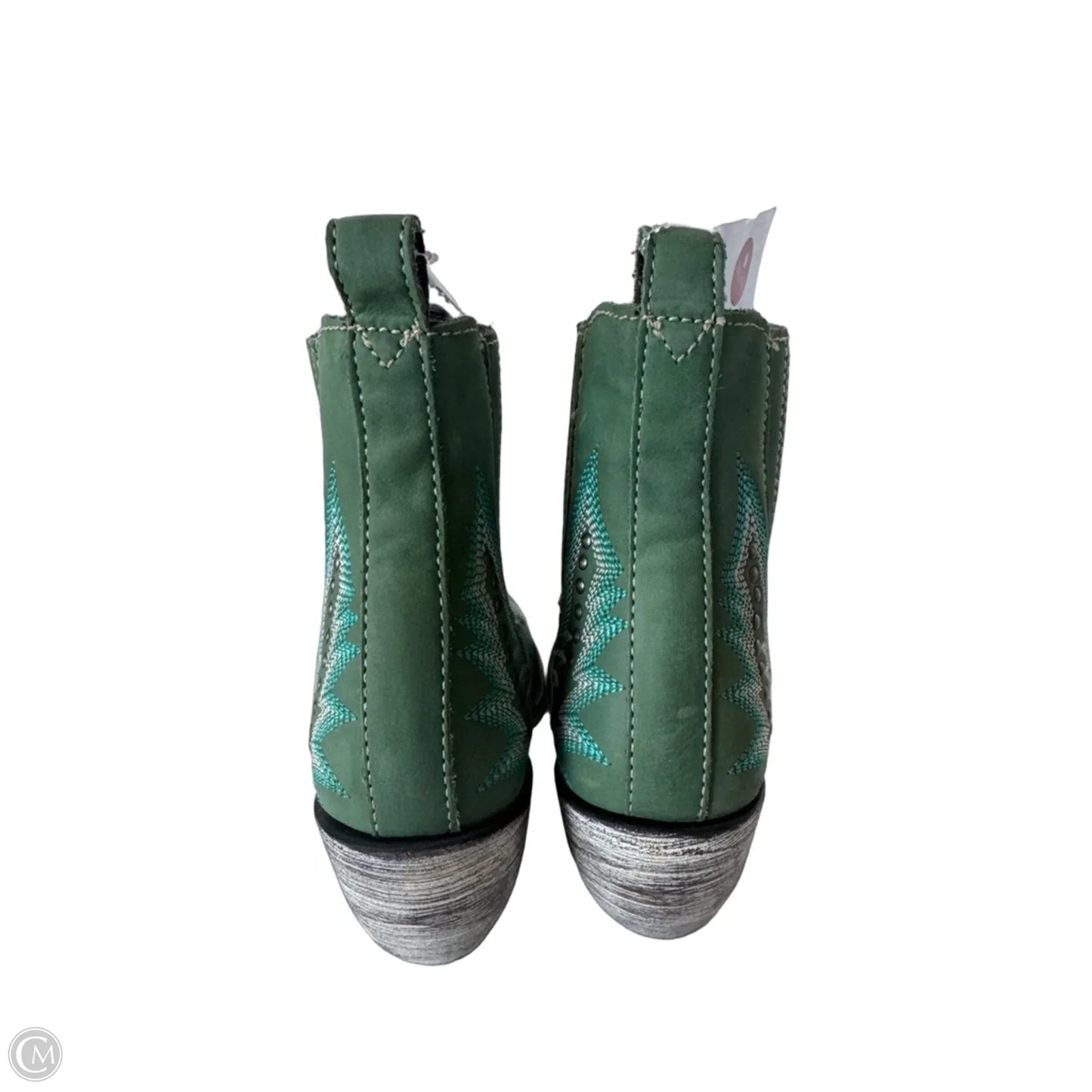 Boots Western By LIBERTY BLACK In Green & White, Size: 6.5