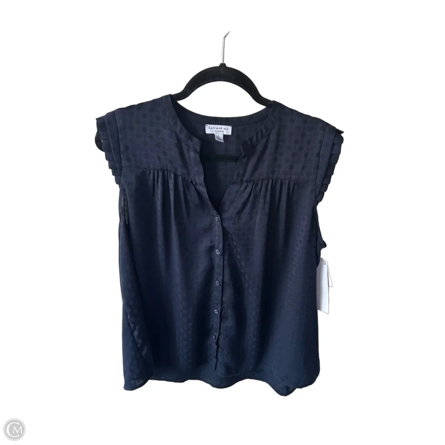 Top Sleeveless By Current Air In Navy, Size: L