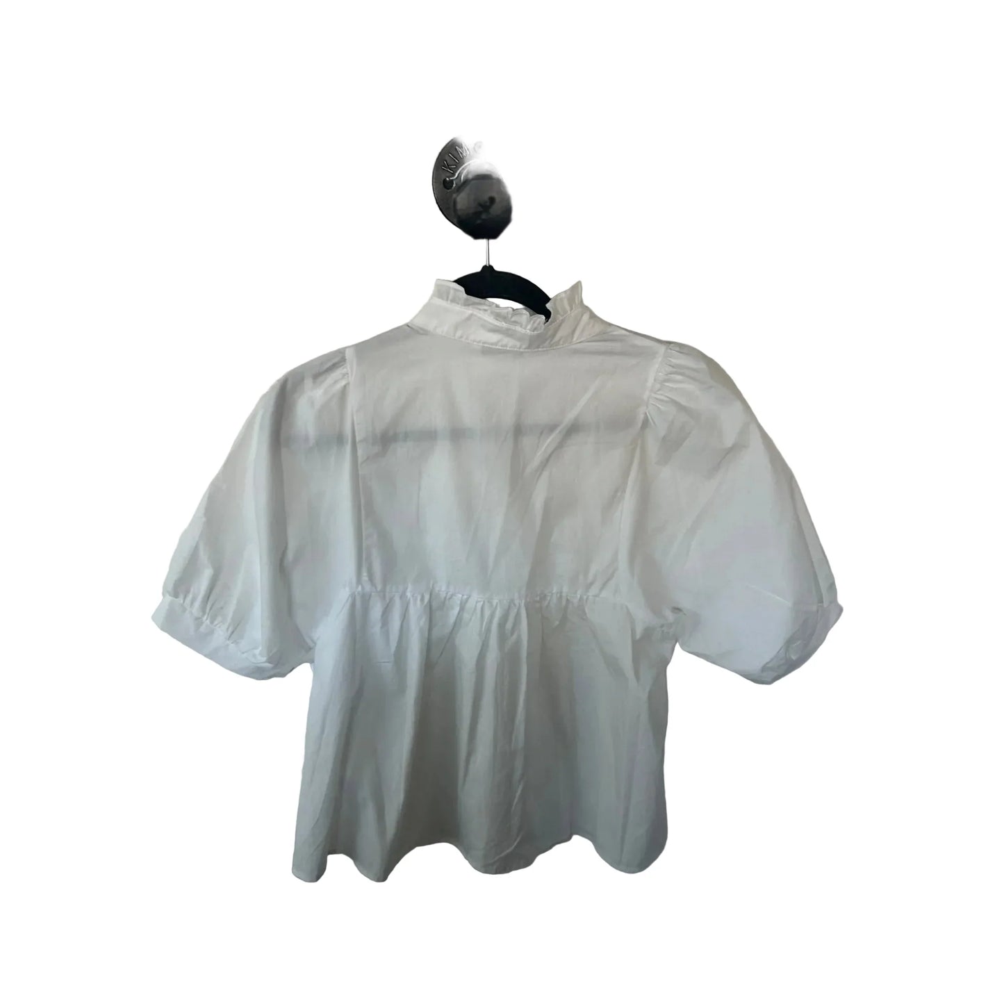 Top Short Sleeve By Cme In White, Size: M