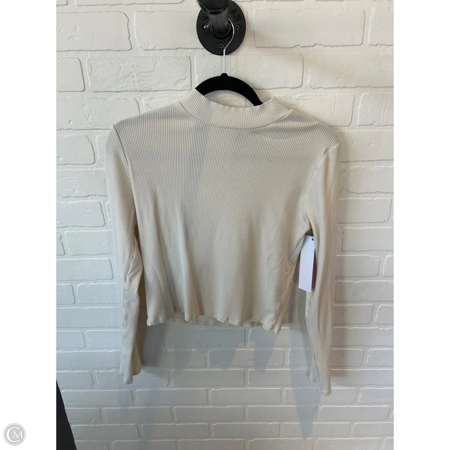 Top Long Sleeve By Forever 21 In Cream, Size: Xl