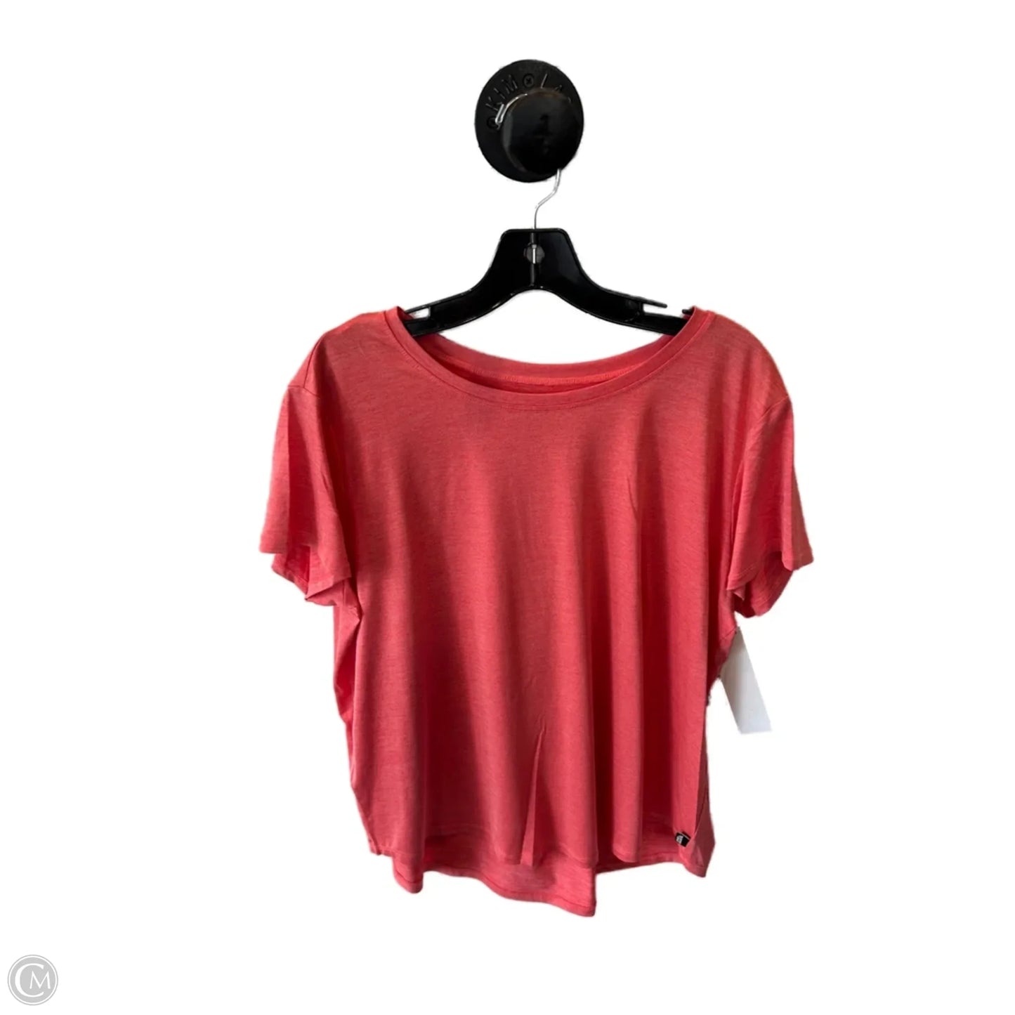 Athletic Top Short Sleeve By Eddie Bauer In Pink, Size: Xl