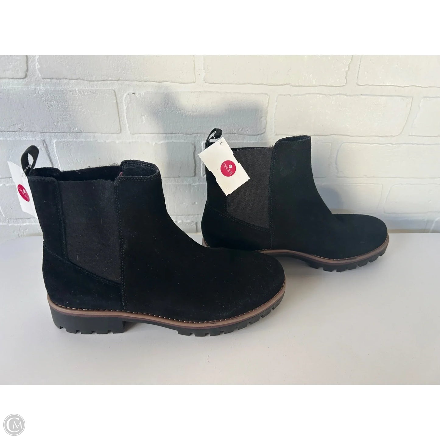 Boots Ankle Flats By Crown Vintage In Black, Size: 8.5