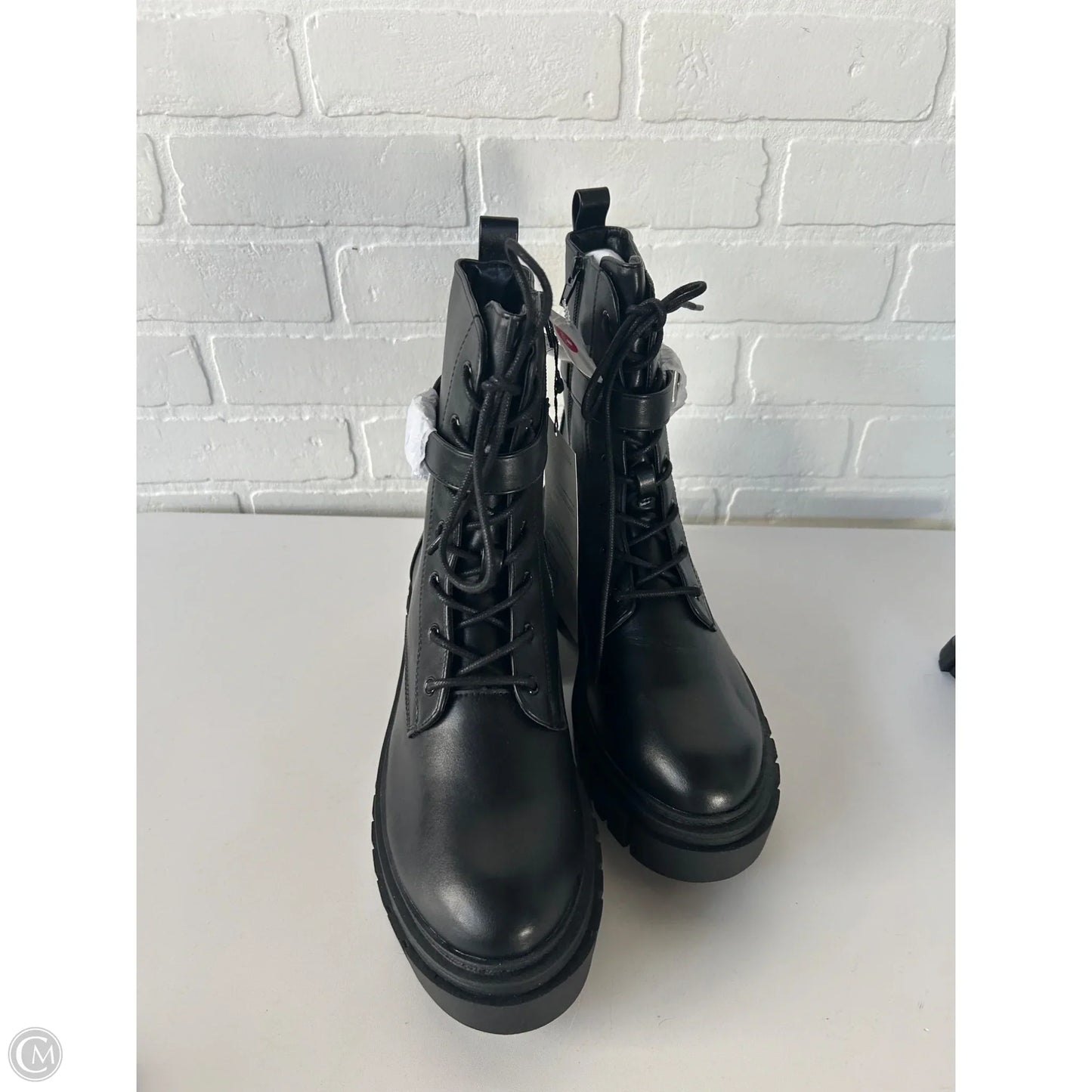 Boots Combat By The Drop In Black, Size: 11