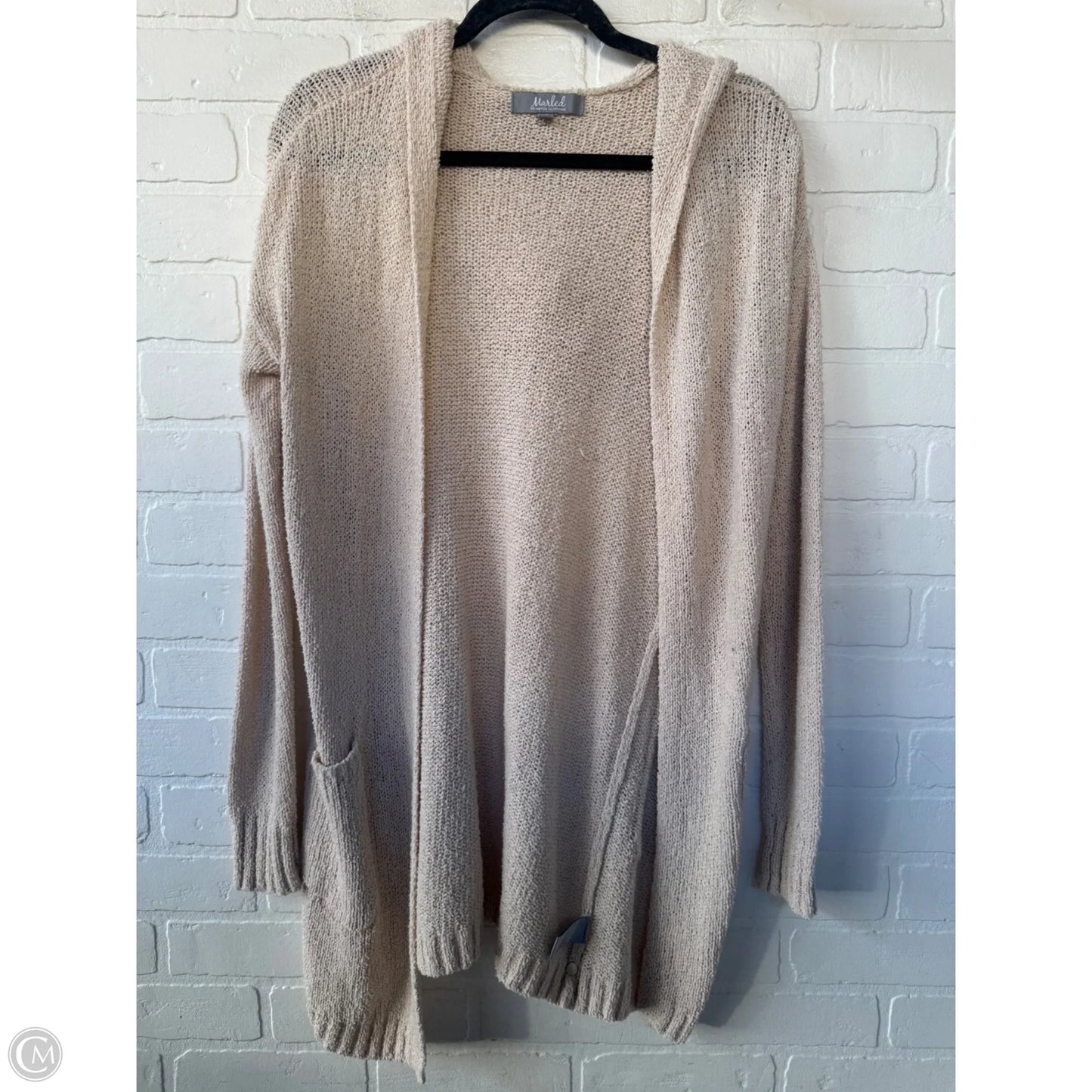 Sweater Cardigan By Marled In Tan, Size: S
