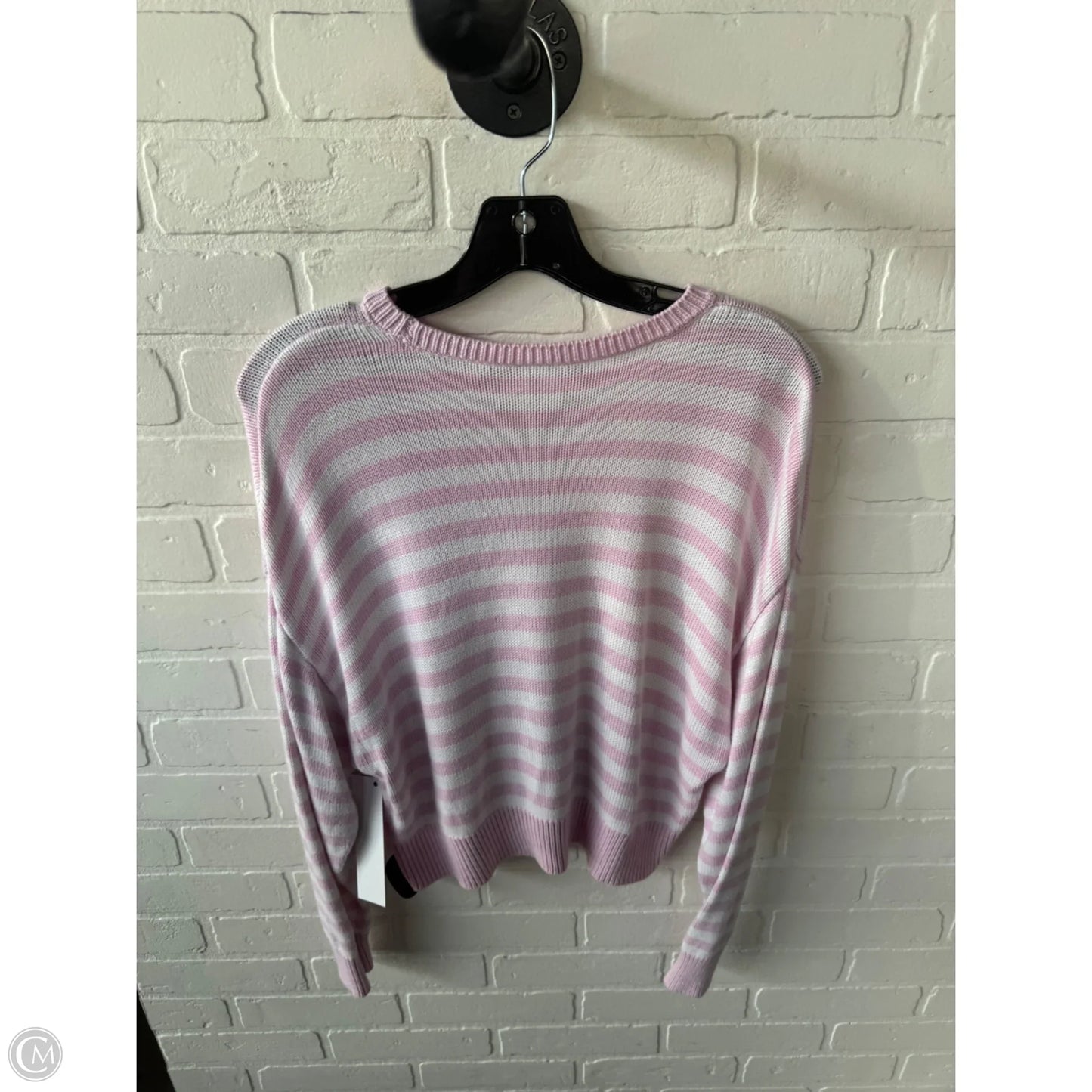 Sweater By Pink In Pink & White, Size: M