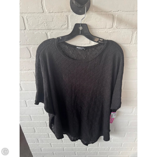 Sweater Short Sleeve By Heimish Usa In Black, Size: 3x