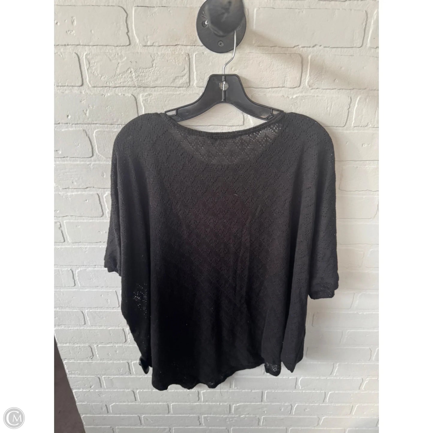 Sweater Short Sleeve By Heimish Usa In Black, Size: 3x